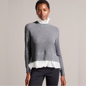 Ted Baker London Pointelle Layered Sweater